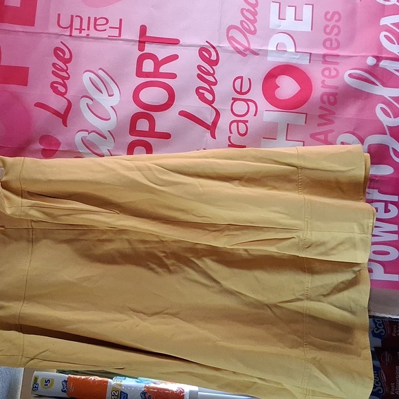 Lane Bryant Yellow A-Line Skirt - Picture 2 of 5